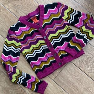 Missoni for Target girls knit striped cardigan sweater